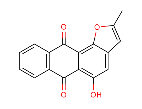 Molecular Structure of 86842-00-4 (5-Hydroxy-2-methyl-anthra[1,2-b]furan-6,11-dione)