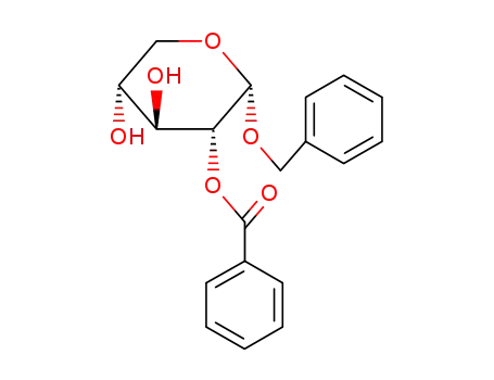 Molecular Structure of 18403-20-8 (benzyl 2-O-benzoyl-α-D-xylopyranoside)