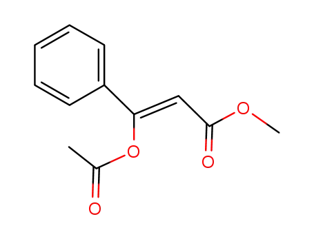 Molecular Structure of 145733-73-9 ((Z)-3-Acetoxy-3-phenyl-acrylic acid methyl ester)