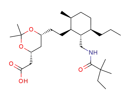 [(4R,6R)-6-(2-{(1S,2S,3R,6S)-2-[(2,2-Dimethyl-butyrylamino)-methyl]-6-methyl-3-propyl-cyclohexyl}-ethyl)-2,2-dimethyl-[1,3]dioxan-4-yl]-acetic acid