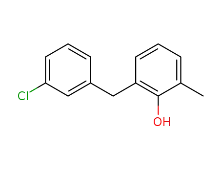 Molecular Structure of 6279-17-0 (2-(3-chlorobenzyl)-6-methylphenol)