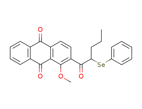 9,10-Anthracenedione, 1-methoxy-2-[1-oxo-2-(phenylseleno)pentyl]-