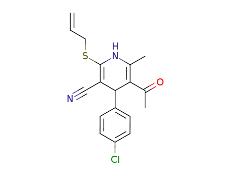 5-Acetyl-2-allylsulfanyl-4-(4-chloro-phenyl)-6-methyl-1,4-dihydro-pyridine-3-carbonitrile