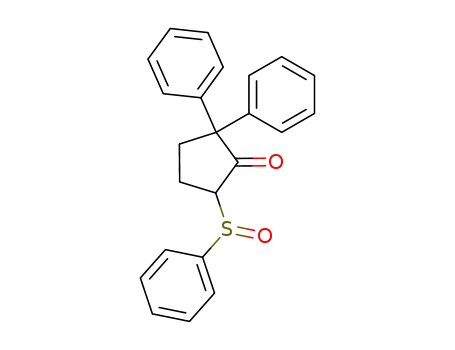 5-Benzenesulfinyl-2,2-diphenyl-cyclopentanone