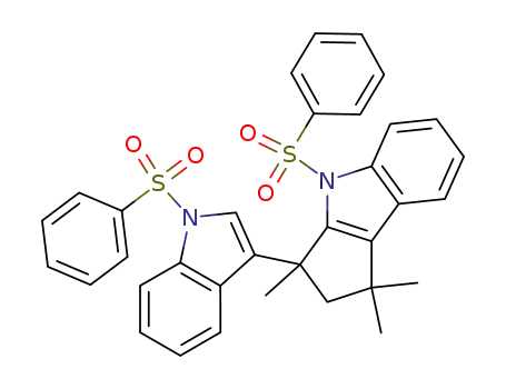 1,1,3-trimethyl-4-(phenylsulfonyl)-3-<N-(phenylsulfonyl)-3-indolyl>-1,2,3,4-tetrahydrocyclopent<b>indole
