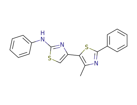 Molecular Structure of 61108-35-8 (N-phenyl-4'-methyl-2'-phenyl-4,5'-bis(1,3-thiazole)-2-amine)