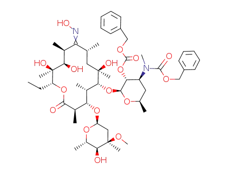 2'-O,3'-N-bis(benzyloxycarbonyl)-N-demethylerythromycin A 9-oxime
