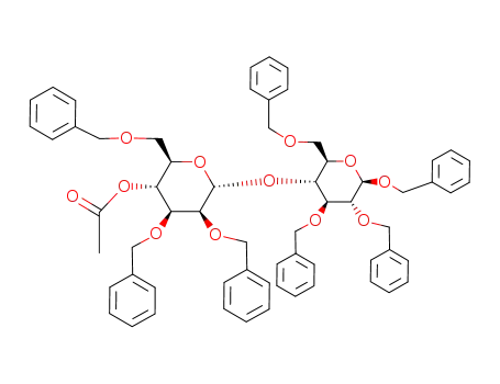 benzyl O-(4-O-acetyl-2,3,6-tri-O-benzyl-α-D-mannopyranosyl)-(1->4)-2,3,6-tri-O-benzyl-β-D-glucopyranoside