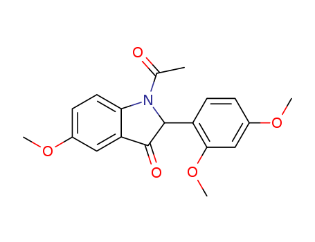 3H-Indol-3-one, 1-acetyl-2-(2,4-dimethoxyphenyl)-1,2-dihydro-5-methoxy-