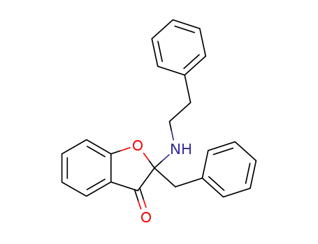 3(2H)-Benzofuranone, 2-[(2-phenylethyl)amino]-2-(phenylmethyl)-