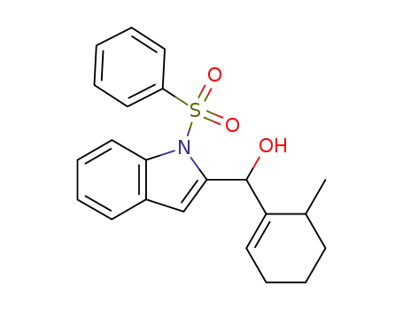 (6-Methylcyclohex-1-enyl)(1'-phenylsulphonylindol-2'-yl)methanol