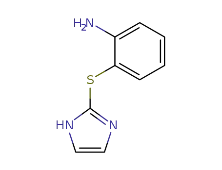 Molecular Structure of 81382-50-5 (Benzenamine, 2-(1H-imidazol-2-ylthio)-)