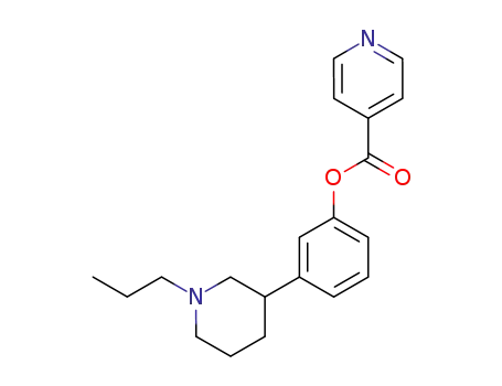 3-<3-<(4-pyridinylcarbonyl)oxy>phenyl>-N-propylpiperidine