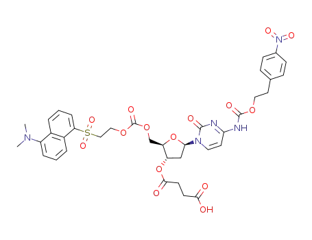 5'-O-(2-dansylethoxycarbonyl)-2'-deoxy-N<sup>4</sup>-<2-(4-nitrophenyl)ethoxycarbonyl>-3'-O-succinylcytidine