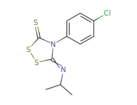 4-(4-Chloro-phenyl)-5-[(Z)-isopropylimino]-[1,2,4]dithiazolidine-3-thione
