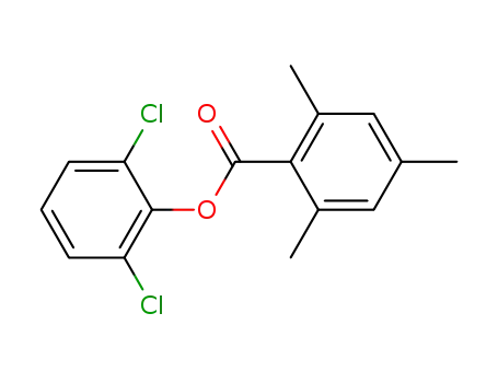 Molecular Structure of 858491-23-3 (2,4,6-trimethyl-benzoic acid-(2,6-dichloro-phenyl ester))