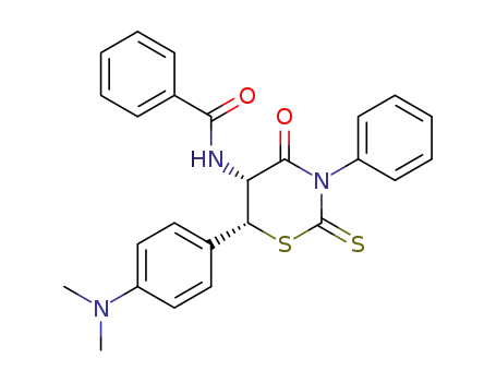 N-[(5R,6R)-6-(4-Dimethylamino-phenyl)-4-oxo-3-phenyl-2-thioxo-[1,3]thiazinan-5-yl]-benzamide