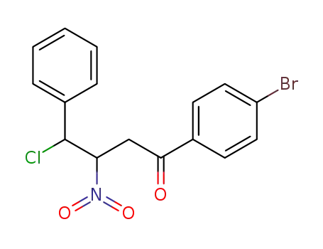 1-(4-bromo-phenyl)-4-chloro-3-nitro-4-phenyl-butan-1-one