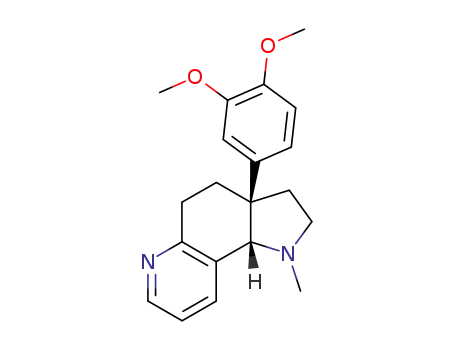 Molecular Structure of 56782-26-4 (1H-Pyrrolo[2,3-f]quinoline,
3a-(3,4-dimethoxyphenyl)-2,3,3a,4,5,9b-hexahydro-1-methyl-, cis-)