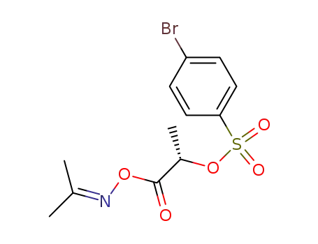 O-<L-2-(p-Brombenzolsulfonyloxy)propionyl>-aceton-oxim