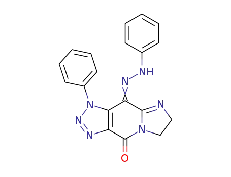 3-Phenyl-4-(phenyl-hydrazono)-3,4,6,7-tetrahydro-imidazo[1,2-a][1,2,3]triazolo[4,5-d]pyridin-9-one