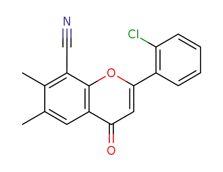 2-(2-Chloro-phenyl)-6,7-dimethyl-4-oxo-4H-chromene-8-carbonitrile