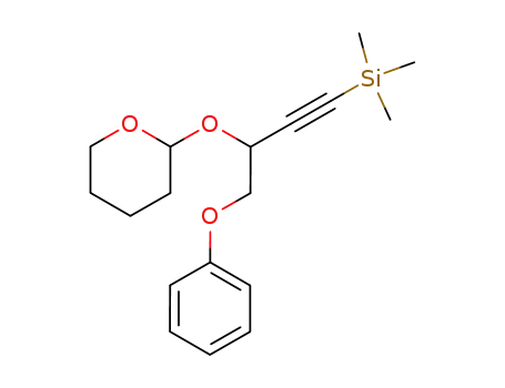 Silane, trimethyl[4-phenoxy-3-[(tetrahydro-2H-pyran-2-yl)oxy]-1-butynyl]-