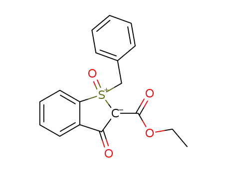 3H-1l4-Benzo[b]thiophene-2-carboxylic acid, 3-oxo-1-(phenylmethyl)-,
ethyl ester, 1-oxide