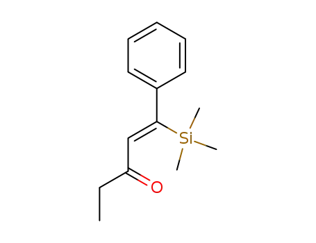Molecular Structure of 104376-27-4 (1-Penten-3-one, 1-phenyl-1-(trimethylsilyl)-, (Z)-)