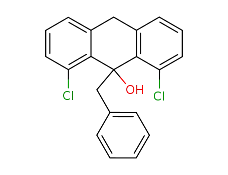 9-benzyl-1,8-dichloro-9,10-dihydro-[9]anthrol