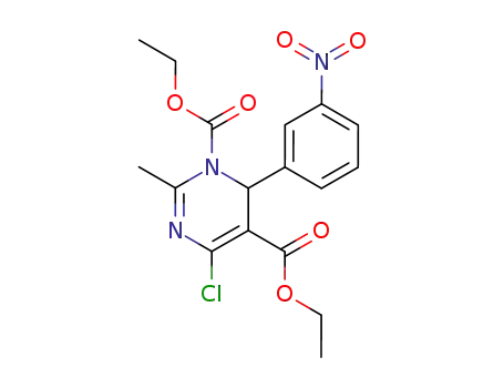 4-Chloro-2-methyl-6-(3-nitro-phenyl)-6H-pyrimidine-1,5-dicarboxylic acid diethyl ester