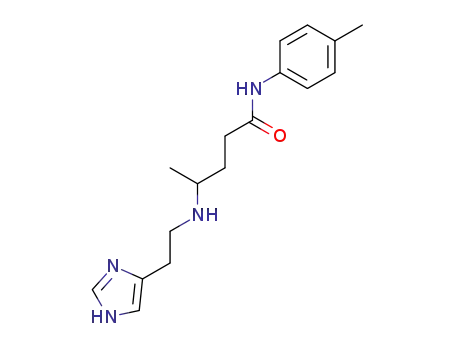 Molecular Structure of 110224-05-0 (Pentanamide, 4-[[2-(1H-imidazol-4-yl)ethyl]amino]-N-(4-methylphenyl)-)