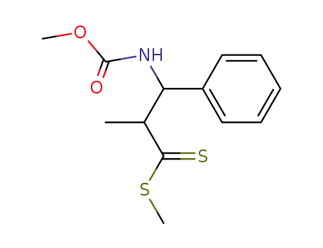 3-Methoxycarbonylamino-2-methyl-3-phenyl-dithiopropionic acid methyl ester