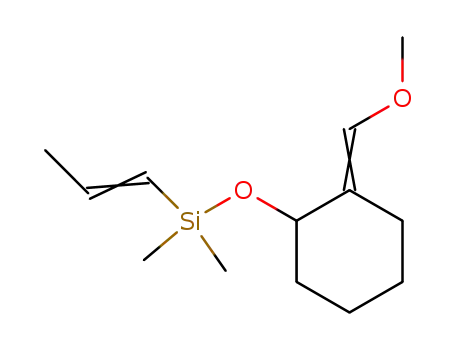 (E and Z)-2-(dimethyl-1-propenylsiloxy)-1-(methoxymethylidene)cyclohexane