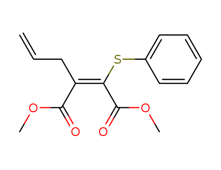 Molecular Structure of 89889-88-3 (2-Butenedioic acid, 2-(phenylthio)-3-(2-propenyl)-, dimethyl ester, (E)-)