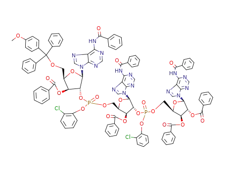 C<sub>111</sub>H<sub>87</sub>Cl<sub>2</sub>N<sub>15</sub>O<sub>24</sub>P<sub>2</sub>