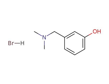 Molecular Structure of 61186-04-7 (Phenol, 3-[(dimethylamino)methyl]-, hydrobromide)