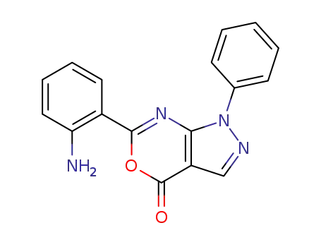 Pyrazolo(3,4-d)(1,3)oxazin-4(1H)-one, 6-(2-aminophenyl)-1-phenyl-