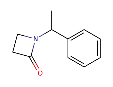 Molecular Structure of 101067-47-4 (2-Azetidinone, 1-(1-phenylethyl)-)