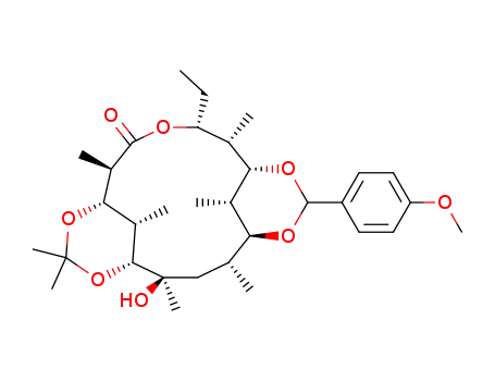 3,5-isopropylidene-9-11-O-(p-methoxybenzylidene)-9(S)-dihydroerythronolide B