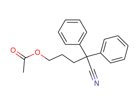2,2-diphenyl-5-acetoxyvaleronitrile