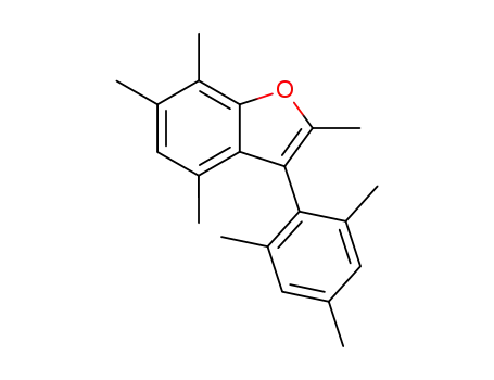 Molecular Structure of 139759-73-2 (3-mesityl-2,4,6,7-tetramethylbenzofuran)