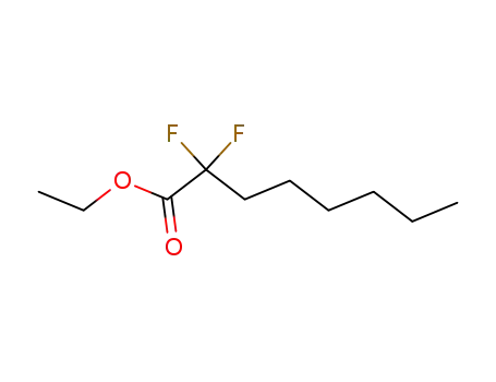 Molecular Structure of 111934-95-3 (Octanoic acid, 2,2-difluoro-, ethyl ester)