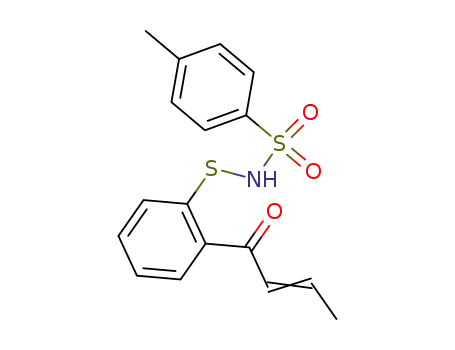 Molecular Structure of 78073-16-2 (2-crotonoyl-N-(p-tolylsulphonyl)benzenesulphenamide)