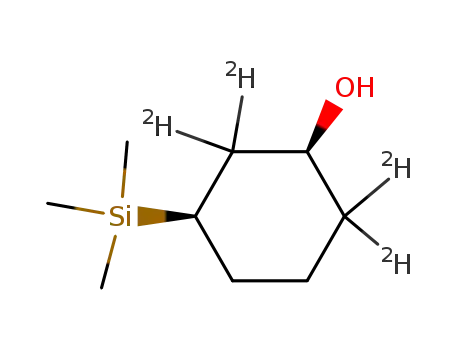 Molecular Structure of 109702-24-1 (cis-3-(trimethylsilyl)cyclohexanol-2,2,6,6-d<sub>4</sub>)