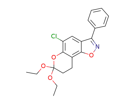 5-chloro-7,7-diethoxy-3-phenylisoxazolo<5,4-f>chroman