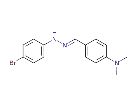 Benzaldehyde, p-(dimethylamino)-, (p-bromophenyl)hydrazone