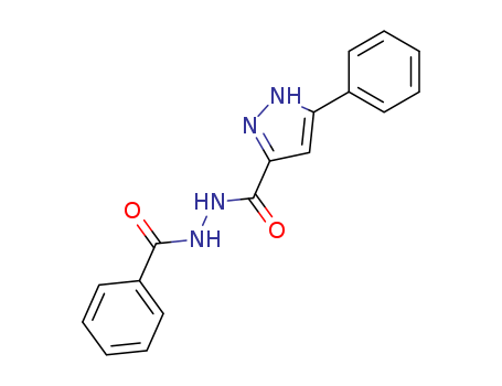 Molecular Structure of 124928-37-6 (1H-Pyrazole-3-carboxylicacid, 5-phenyl-, 2-benzoylhydrazide)
