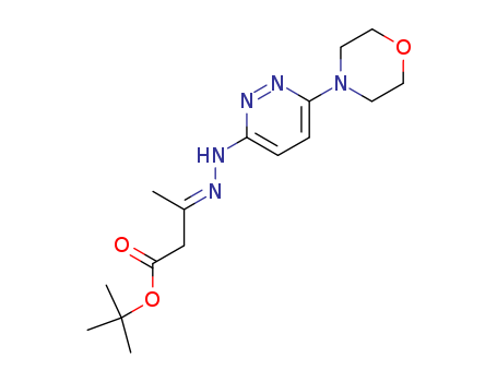 1-(6-Morpholino-3-pyridazinyl)-2-[1-(tert-butoxycarbonyl)-2-propylidene]hydrazine