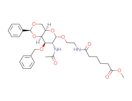 <2-(4-Methoxycarbonylbutancarboxamido)ethyl>-2-acetamido-3-O-benzyl-4,6-O-benzyliden-2-desoxy-α-D-galactopyranosid